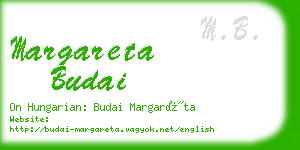 margareta budai business card